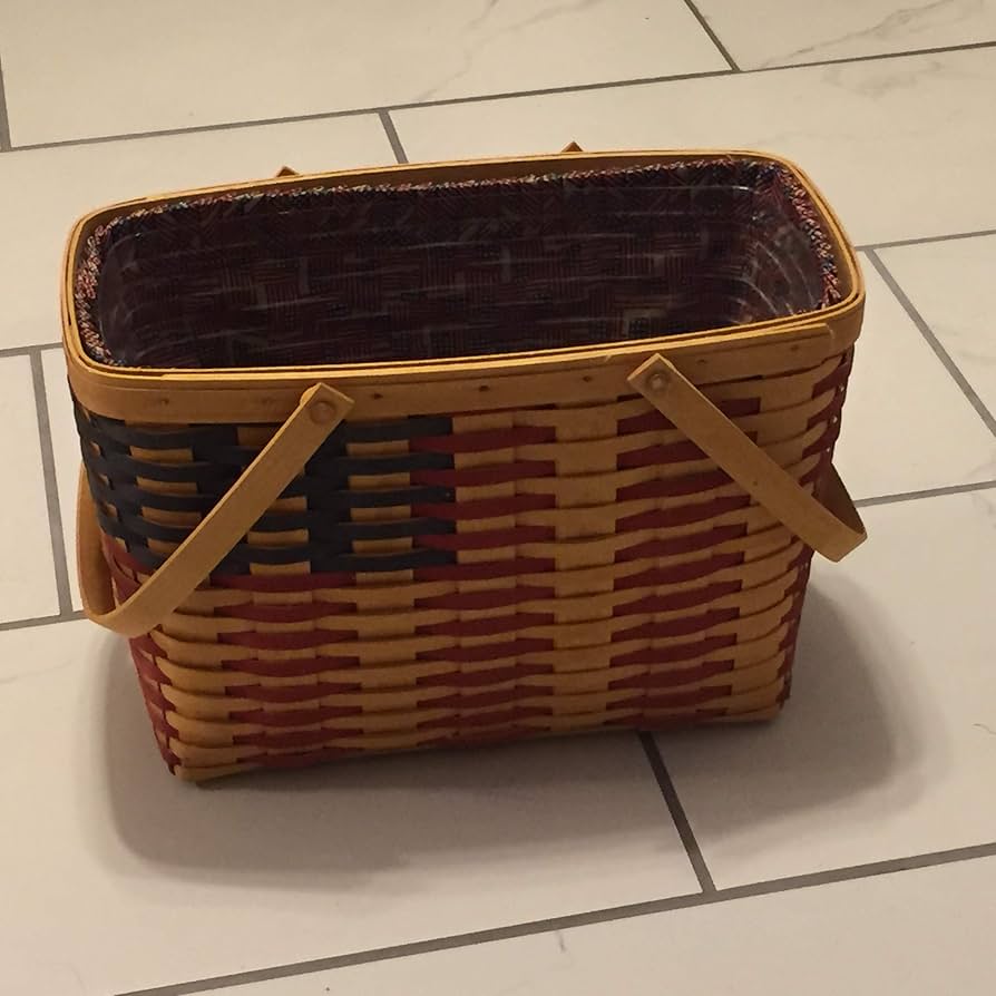 Amazon.com: Longaberger 25th Anniversary Large Flag Basket w